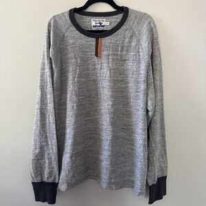 Guideboat Co Reliance Garments Crewneck Long Sleeve Shirt Men's 2XL Heather Gray